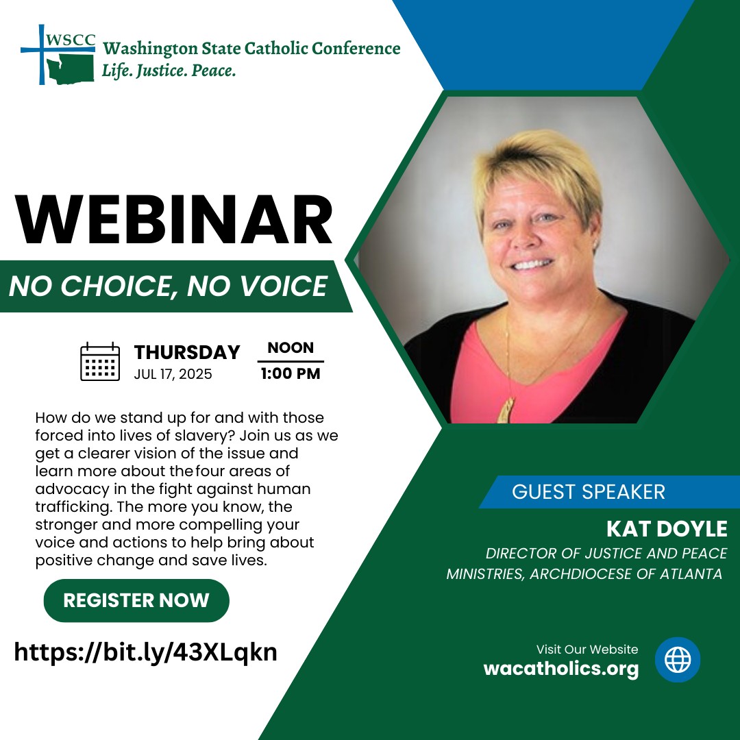 WACatholics's tweet image. There's still time to register! Join us at noon PT today! Register at bit.ly/43XLqkn