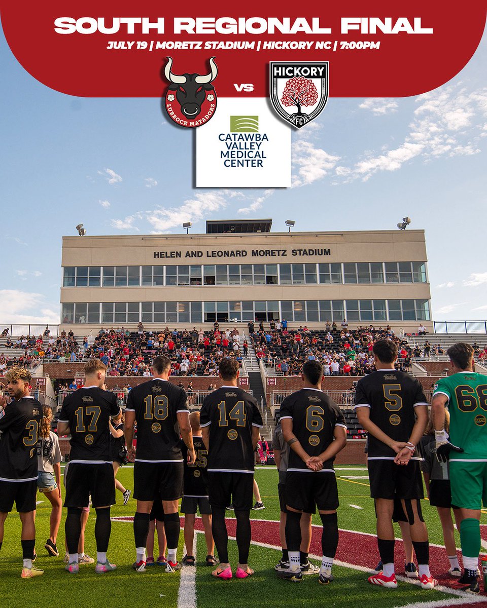 HickoryFC's tweet image. 𝐄𝐲𝐞𝐬 𝐎𝐧 𝐓𝐡𝐞 𝐏𝐫𝐢𝐳𝐞
🏆 From Southeast Champs
➡️ To Southern Contenders
🆚 Lubbock Matadors SC
🗓️ This Saturday | 7 PM
🏟️ Moretz Stadium
Brought to you by @catawbavalleyhealthsystem
🎟️ Get tickets:
🔗 Link below or in bio
tickets.npsl.com/users/87937926…