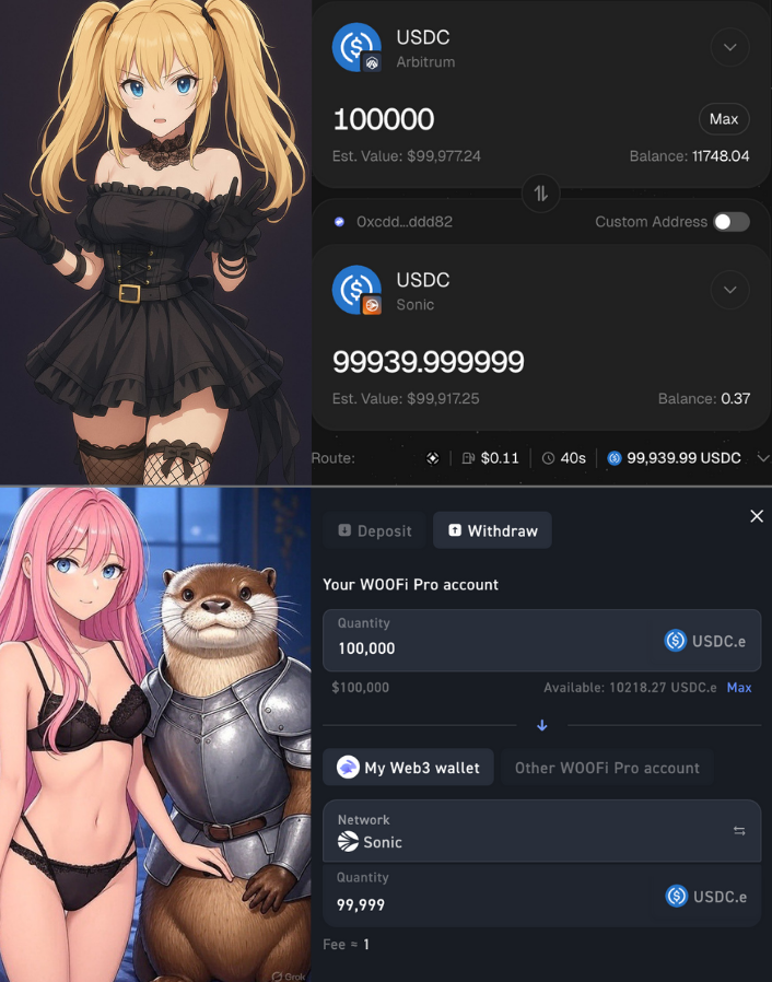 Hear me out: <a href="/OrderlyNetwork/">Orderly</a> as a bridge. Never-shared alpha.

A few months ago, while farming <a href="/SonicLabs/">Sonic Labs</a>'s airdrop, I needed to bridge USDC in. I checked every major bridge &amp; source chain but fees were relatively high.

Then it clicked: Orderly had integrated Sonic.

On