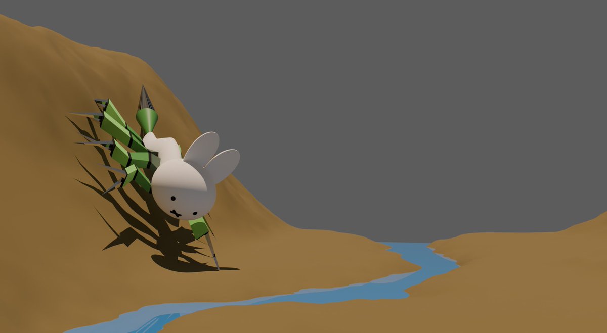 水を飲みにくるミッフィーちゃん作った
かわいい