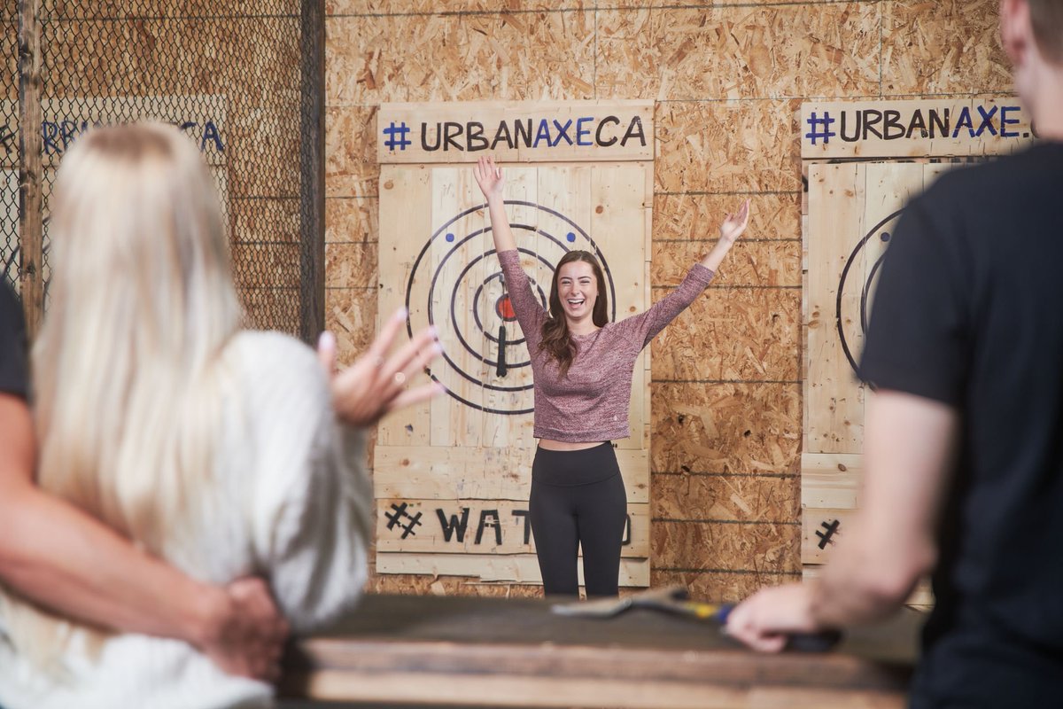 TurboT_Vibe's tweet image. We need a competitor to the sanitized millennial daycare "urban axe throwing" trend... A real weapons range, men only. Period accurate ranged weapons from English Longbows to blowdarts. Side area for blunted sword sparring in armor. Comprehensive waivers. Real chance of harm.