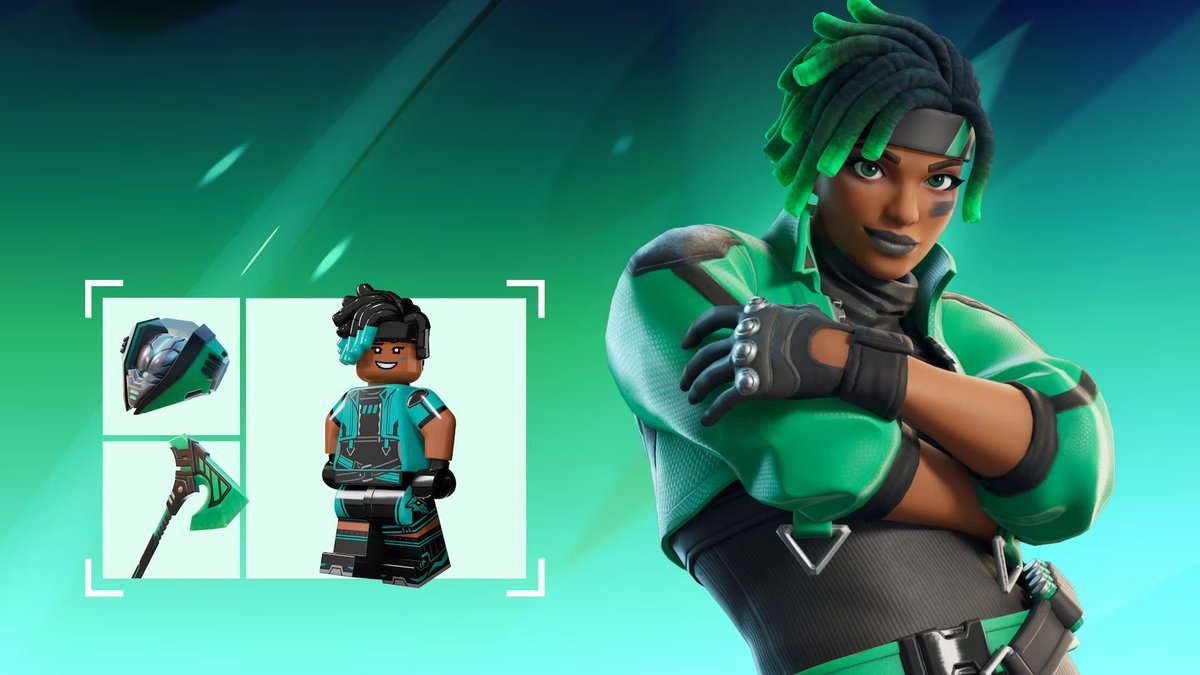 PS+ Pack #30 (Emerald Gamer) is now available for PlayStation Plus members!

Here's what Cosmetics you get:
- Sage (Outfit)
- Silver Mind (Back Bling)
- Sage's Snap-Axe (Pickaxe)

Leaves on September 23rd (remember this if you're planning on getting 2for1)

#Fortnite