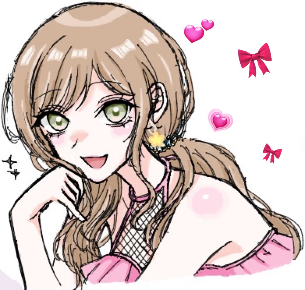 meow_lul's tweet image. 絵チャで描いたリサㄘゃん🎀