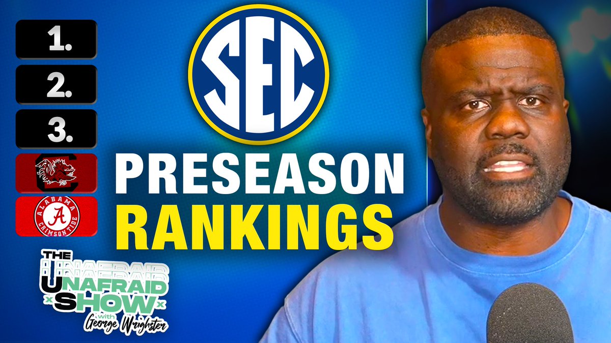 THE OFFICIAL SEC Preseason Rankings: From Underdogs to CFB Playoff Contenders. Video is here.  

Full video: youtu.be/p5gGqk1cyx4?si…