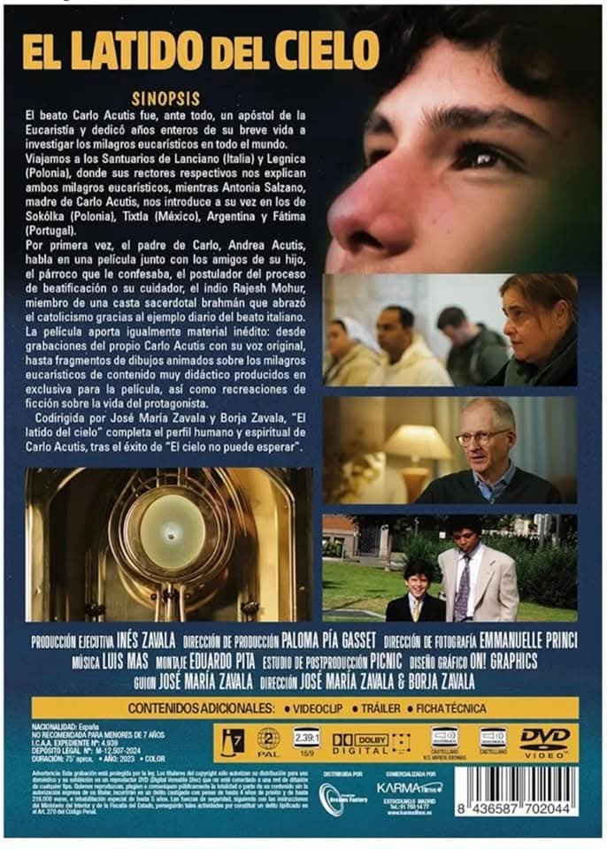 EL CIELO NO PUEDE ESPERAR y EL LATIDO DEL CIELO, las dos películas que han impulsado la canonización del beato Carlo Acutis, ya en DVD en Amazon.

<a href="/EuropeanDreamsF/">European Dreams Factory</a>