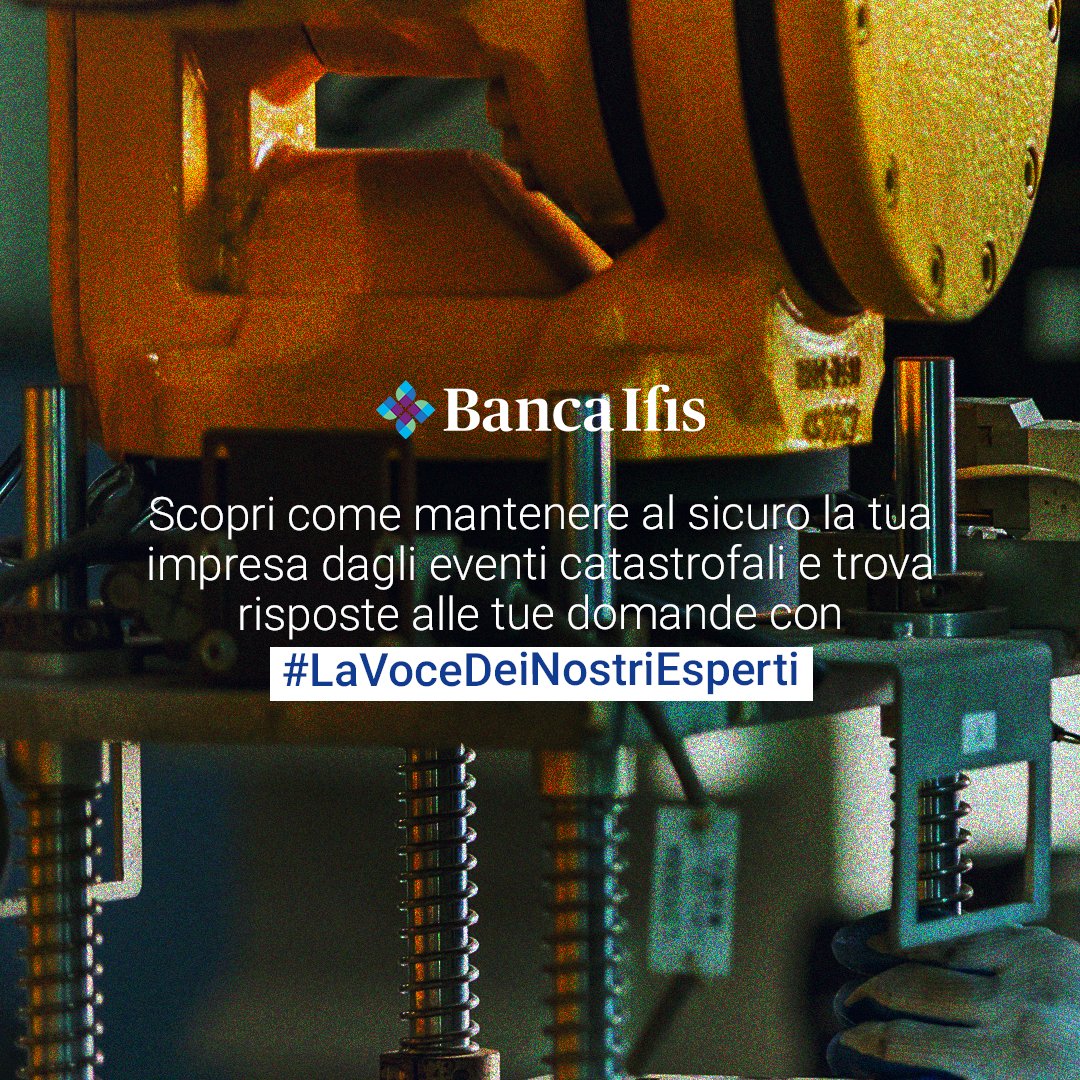 Eventi catastrofali come alluvioni, terremoti e frane non sono più eccezioni, ma rischi concreti da gestire. Scopri come #BancaIfis supporta le #Pmi in queste situazioni nel nuovo appuntamento con #LaVoceDeiNostriEsperti.​ bancaifis.it/voce-esperti/i…