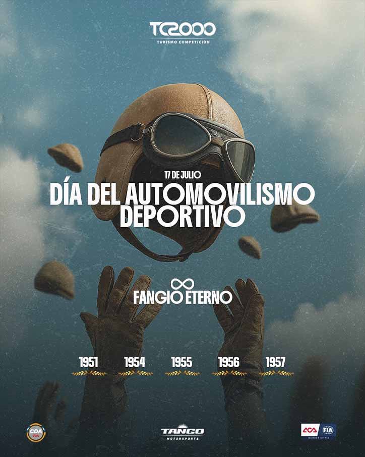 Feliz día del automovilismo deportivo 🏁 🙌

Hoy recordamos la muerte de nuestro máximo representante en el mundo detrás de un volante.

Qué lindo poder celebrarlo este fin de semana yendo a fondo en el 9 de Julio🫶⚡️🏁

#fangio #juanmanuelfangio #estoestc2000 #tc2000