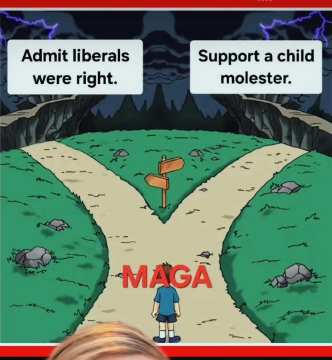TheGr8Illusion's tweet photo. Now that tRump's stupid MAGAt moronic supporters know he is a pedophile & child rapist,
they have a simple choice to make.
Make America Smart Again by Imprisoning Felon Criminal tRump!
#TrumpPedoFiles #TrumpEpsteinCoverup #ReleaseTheEpsteinFiles #EpsteinClientList #EpsteinFiles #EpsteinTrump