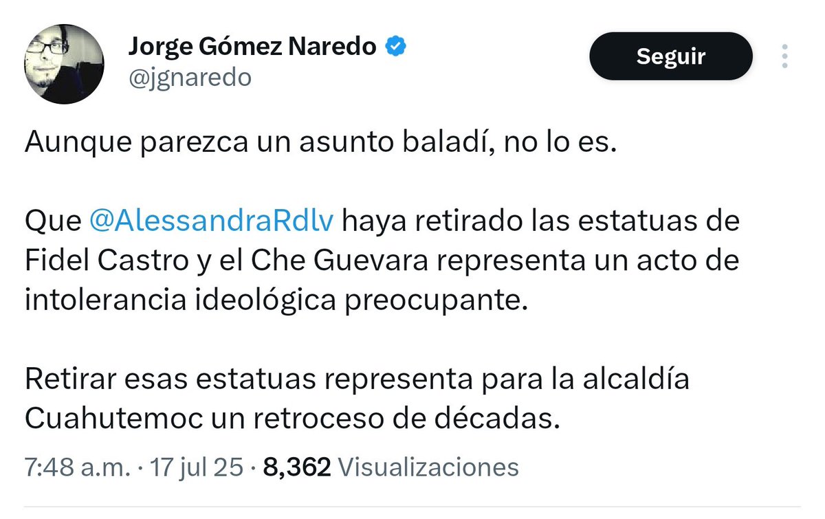 ¿Entonces bro? 
¿Está bien o no está bien retirar estatuas?
¿Te caíste de chiquito?