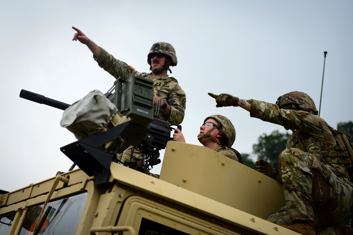 PANationalGuard's tweet image. Soldiers from the 28th Military Police Co., 165th Military Police Battalion, 55th Maneuver Enhancement Brigade fire a Mark 19 grenade launcher during training July 16 at Fort Indiantown Gap, Pennsylvania.
📷: Master Sgt. Whitney Hughes