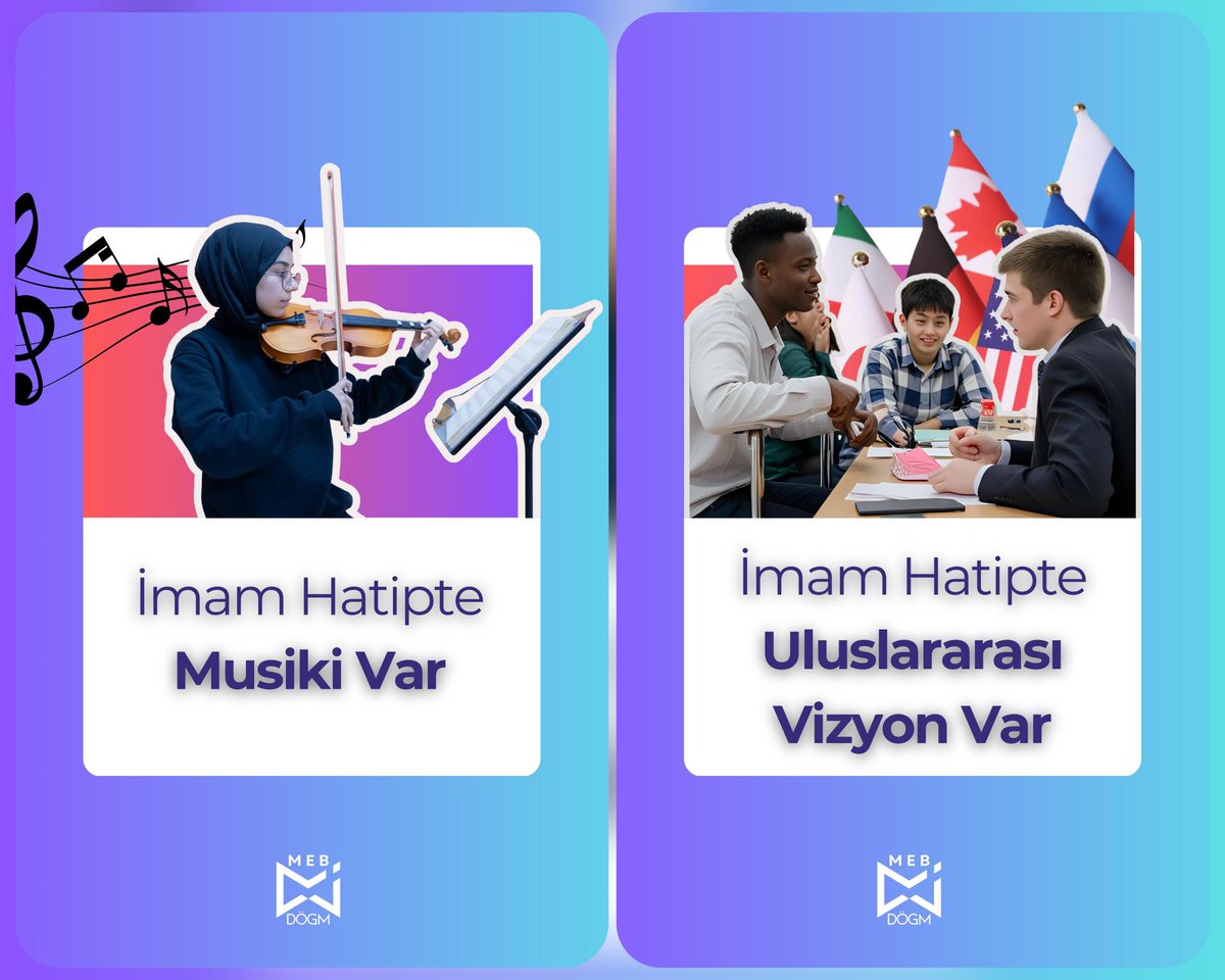 📍İmam hatip okulları; öğrencilerin ilgi, yetenek ve hedeflerine göre şekillenen 12 farklı program türüyle eğitimde çeşitliliği ve derinliği bir araya getiriyor. 

🌟Öğrencilerin,fen ve sosyal bilimlerden sanata, spordan uluslararası eğitime, hafızlık programlarından dil
