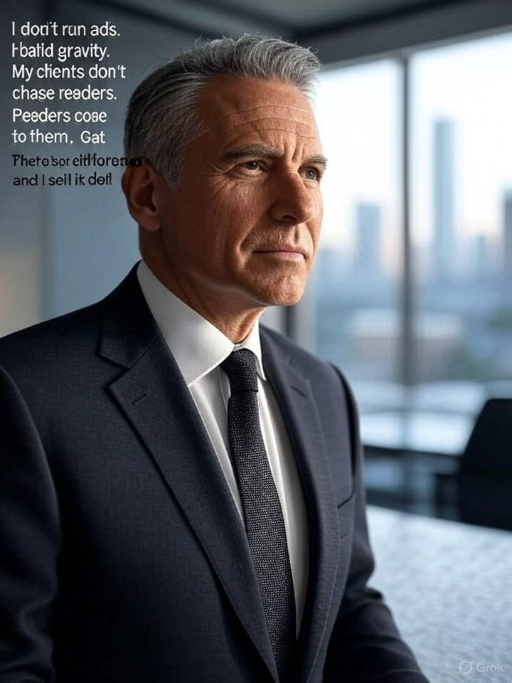 AuthorMarniMann's tweet image. I don’t run ads.
I build gravity.
My clients don’t chase readers.
Readers come to them.

There’s a difference—and I sell it.
#BookMarketing #AuthorHelp #IndieAuthors #SelfPublishing