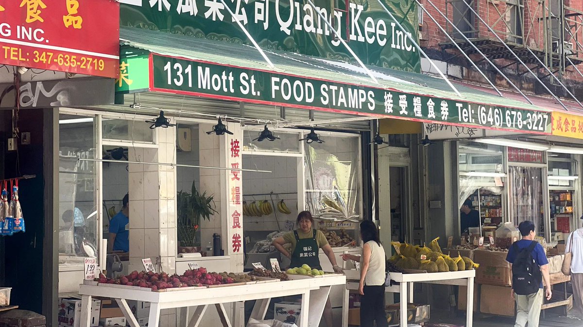 clarissaleon's tweet image. The Big Beautiful Bill is pretty ugly for Chinatown businesses who say cuts to SNAP will hurt their sales. One food store vendor said ALMOST ALL of her customers use SNAP.
documentedny.com/2025/07/17/sna…