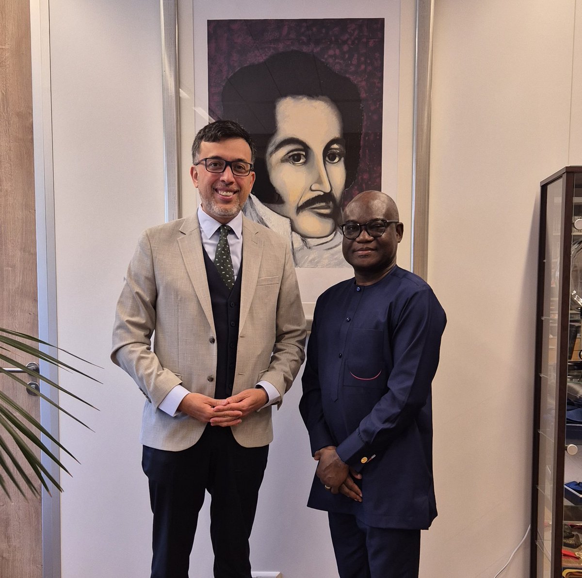 MisionVenOPAQ's tweet image. Embajador Hector Constant Rosales sostiene una reunión con el embajador de la República de #Ghana, Sr. Francis Kotia, en el marco de la presentación de su candidatura al cargo de Director General de la #OPAQ #OPCW