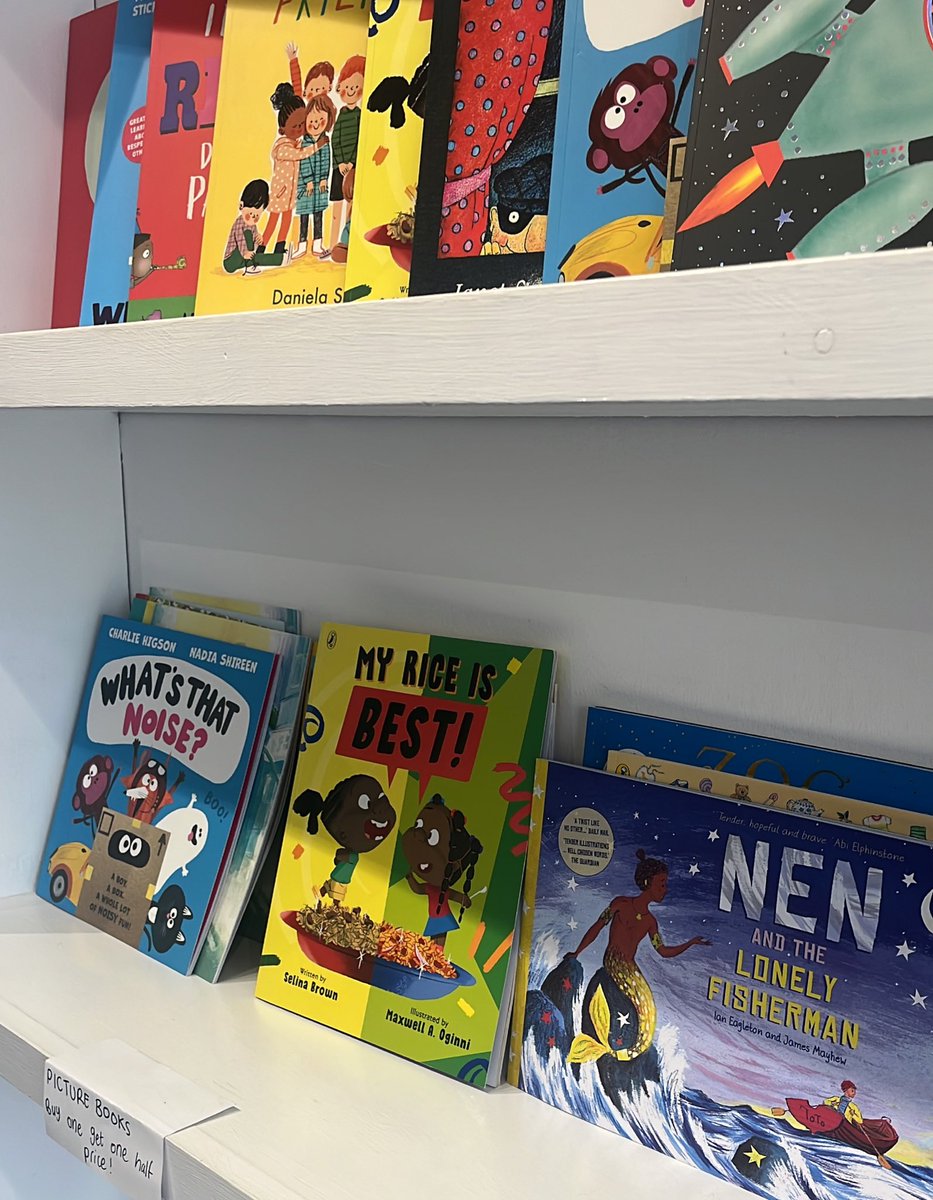 Had one of my favourite compliments today from one of our visitors who loved the diversity of our range. It’s always been really important to me that the books on our shelves reflect our community, so I love to hear people think we’re getting it right ❤️