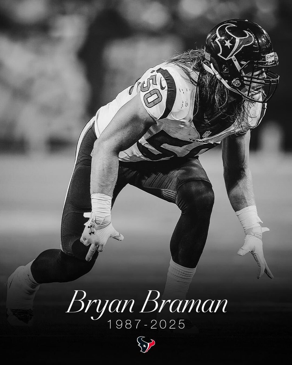 HoustonTexans's tweet image. We are deeply saddened to hear about the passing of Bryan Braman. Our thoughts and prayers go out to the Braman family during this difficult time.