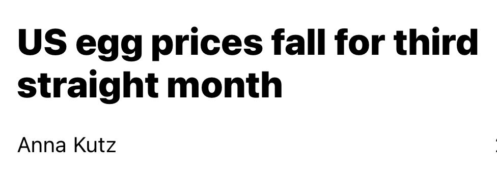 Jim_Jordan's tweet image. Remember when Democrats tried to blame President Trump for egg prices?
Will they give him credit now?