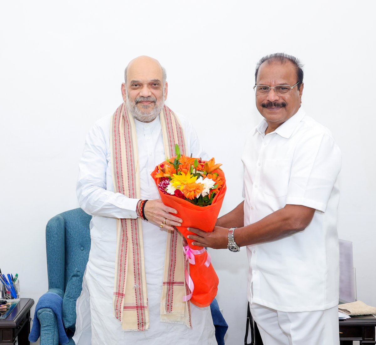 The Governor of Tripura, Shri Indrasena Reddy Nallu met Union Home Minister and Minister of Cooperation Shri <a href="/AmitShah/">Amit Shah</a>.