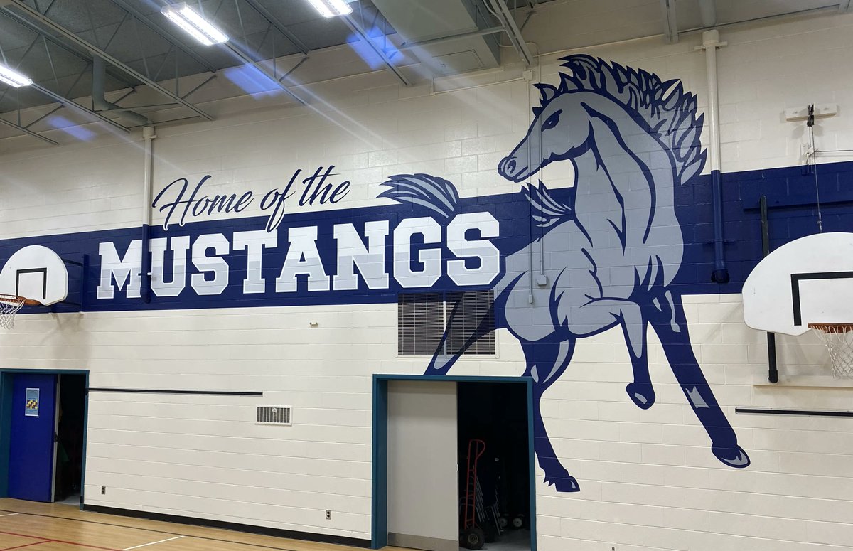 Mustangs Makeover! #muralworks #schoolmural #mustangmural #beforeandafter #schoolbranding #gymmural <a href="/MustangUpdate/">StMaryCatholicSchool</a> <a href="/WellingtonCath/">Wellington Catholic DSB</a> <a href="/ARTSHINEINC/">Artshine/Arts4All/Artshine in a Box</a>