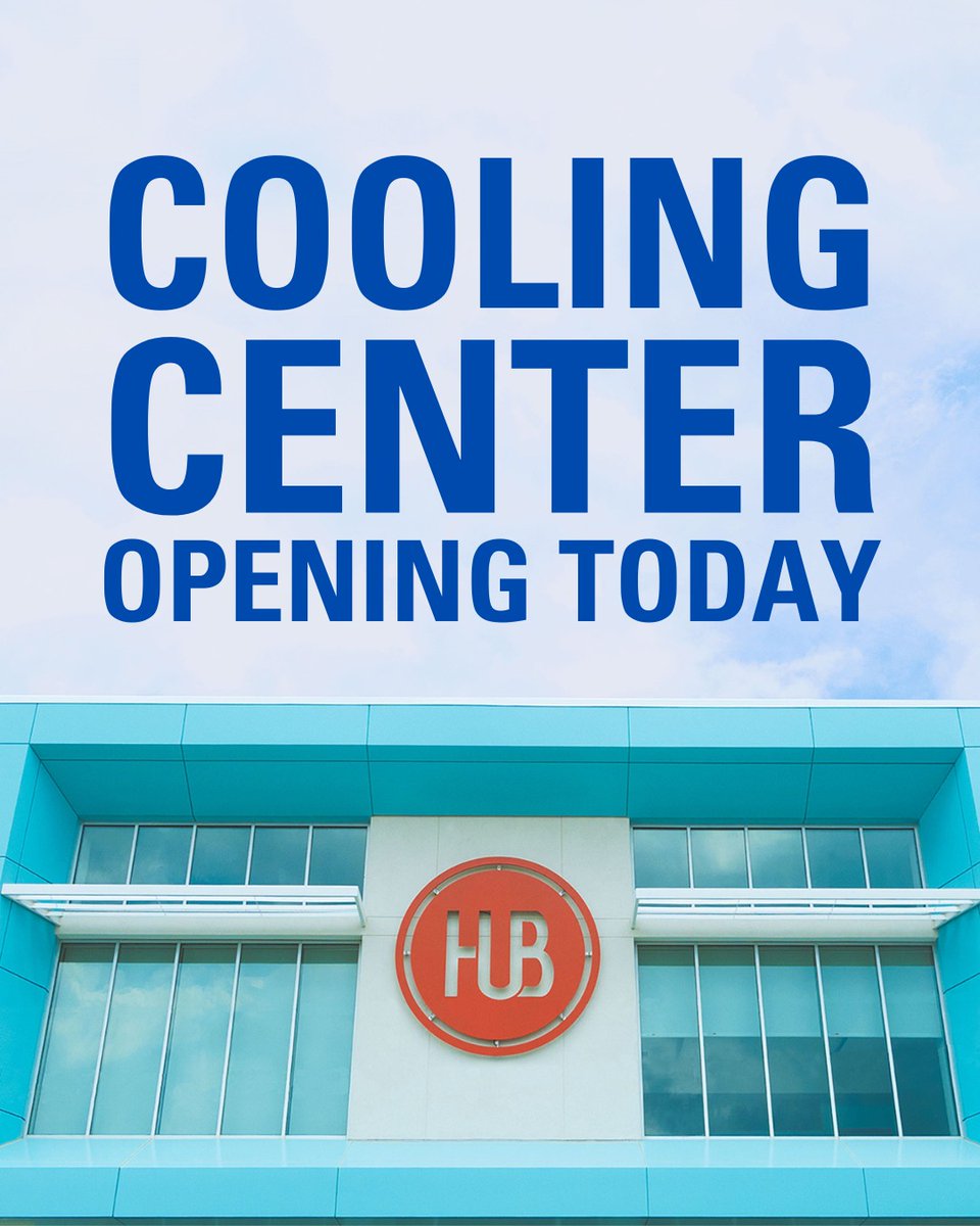 📷 Cooling Center - TODAY Thursday 7/17 📷
Due to the extreme hot weather, the Hub’s Cooling Center for the unhoused community will be in operation.
📷 Opening Hours: Thursday 7/17 11:00 - 8:00pm. These hours may change depending on the weather - the most up-to-date information