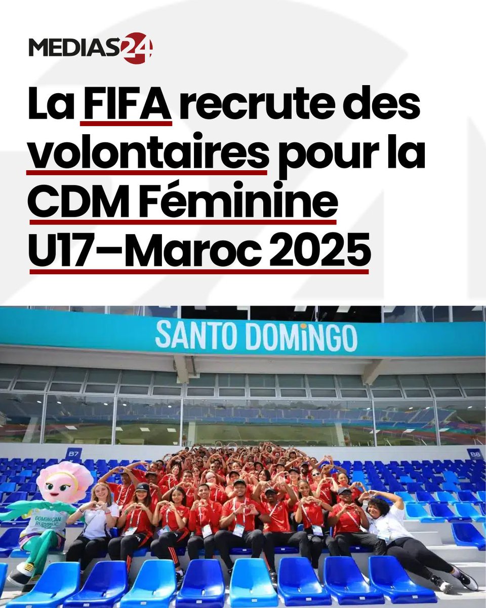 Environ 500 personnes seront recrutées. Les personnes intéressées peuvent adresser leur candidature sur la plateforme des volontaires de la FIFA. 

medi24.ai/4514i0O
