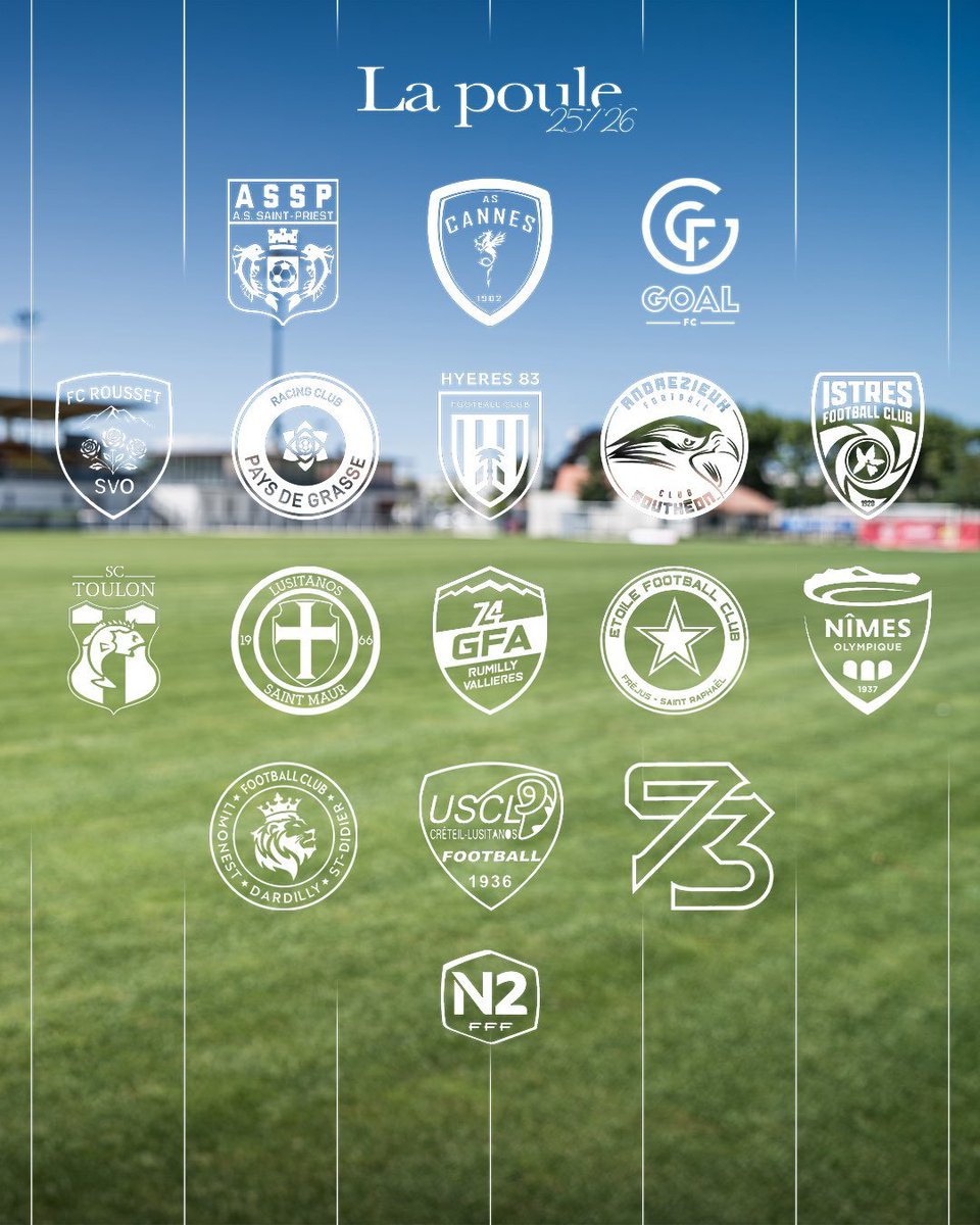 KillianB22's tweet image. 🔥 Le groupe C de National 2 - 2025-26, c’est une bombe.
Cannes, Créteil, Nîmes, Toulon, Istres, GOAL FC, …
Des clubs avec une grande histoire, des projets ambitieux, de l'identité et même des derbies.
Le 4e échelon n’a jamais autant transpiré la culture foot. Ça va être fou!