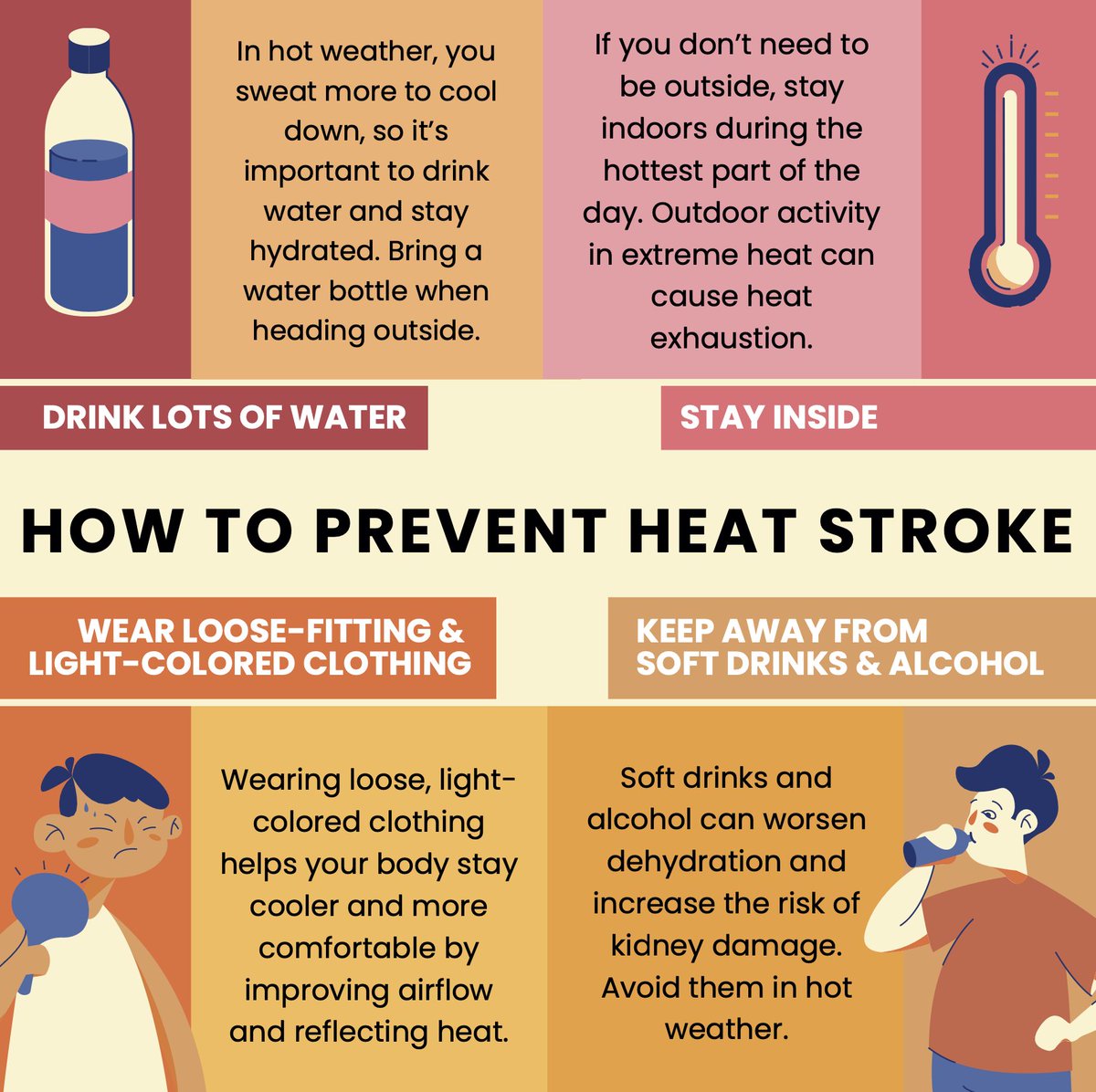 Extreme heat can be dangerous—know the signs and stay safe! 

Heat stroke is a serious medical emergency that can happen fast. Let’s keep our communities cool and protected this summer. 

#HeatSafety #HeatStrokeAwareness #StayCool #SummerSafety