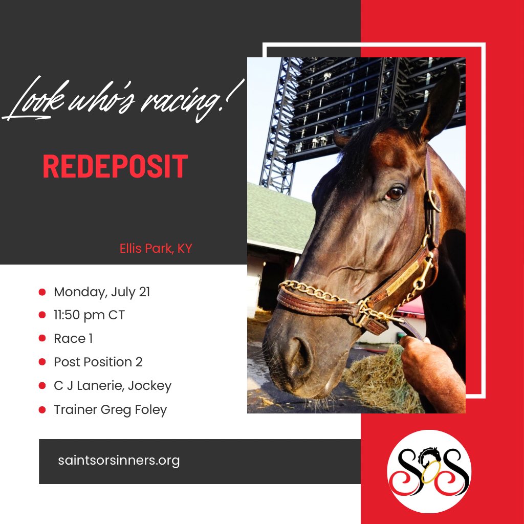 SoSRacingStable's tweet photo. 🎉 Big weekend ahead for SoS!
6 horses. 3 tracks. 3 states.
🏖️ Del Mar:
• Elwood Blues (Fri)
• Watsonville, Coyote Cafe (Sat)
🌲 Emerald Downs:
• Quick Question (Sat)
🐎 Ellis Park:
• Redeposit, Can’t Hush This (Mon)
#SoSStable #TrinitasToTrack #HorseRacing https://t.co/932SEYIhgp