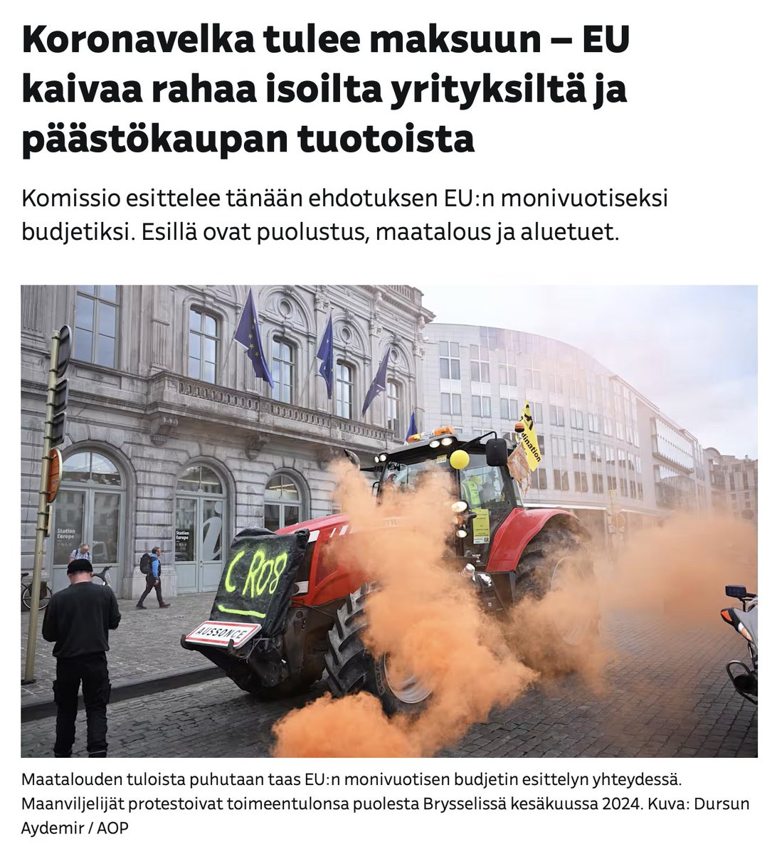SebastianTyne's tweet image. Nyt tulee kalliiksi.

Täysin pähkähullun ja Euroopalle haitallisen koronaelpymispaketin seuraukset alkavat näkyä.

Lainat on nimittäin maksettava aina takaisin.

No paljonko se maksaa?

Komissio arvioi lainan lyhentämisen olevan 1/5 koko Euroopan monivuotisesta budjetista.…