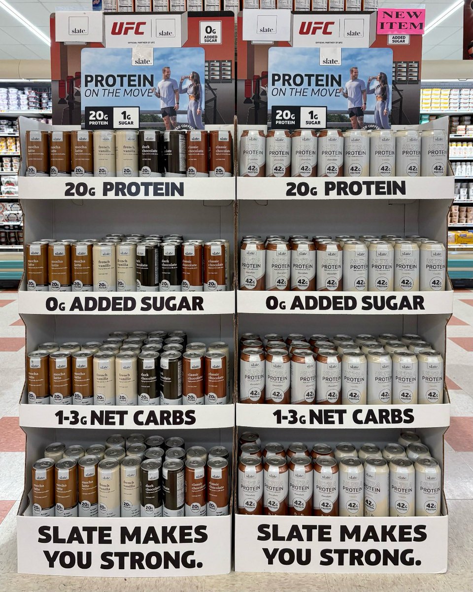 slatemilk's tweet image. No time? No problem. Fuel your summer with Protein on the Move 💪
Spotted at Market Basket 🛒