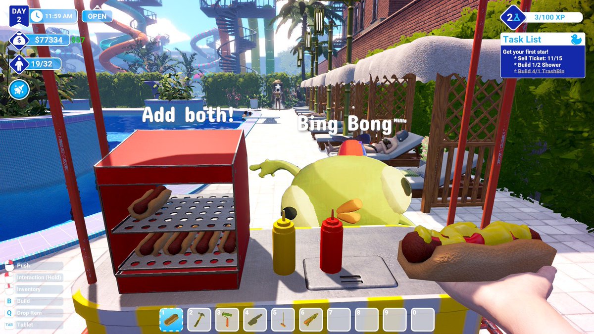 We escaped the PEAK with Bing Bong so we took him to the water park to celebrate