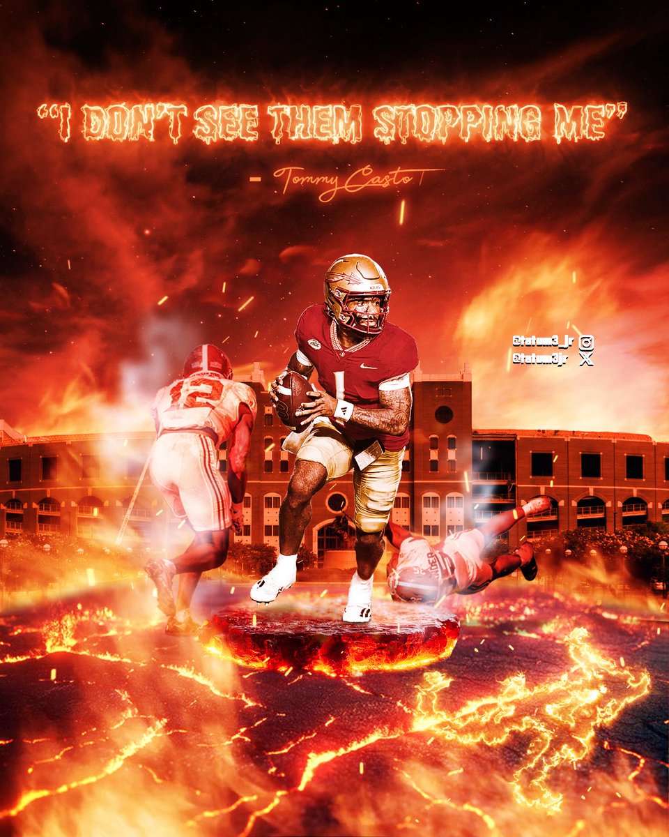 tatum3jr's tweet image. While TC’s comments were wild, that doesn’t change the score.
FSU BY 20