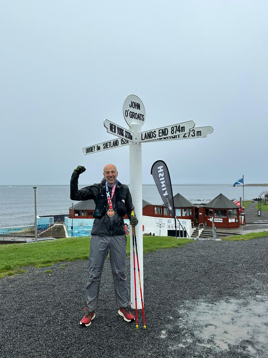 Congratulations and a huge thank you to GP and ‘pouchie’ Dr. Bruce Willoughby for completing the LEJOG ultramarathon and raising an incredible £2,506.25 for IA!

#Charity #SafeWithIA