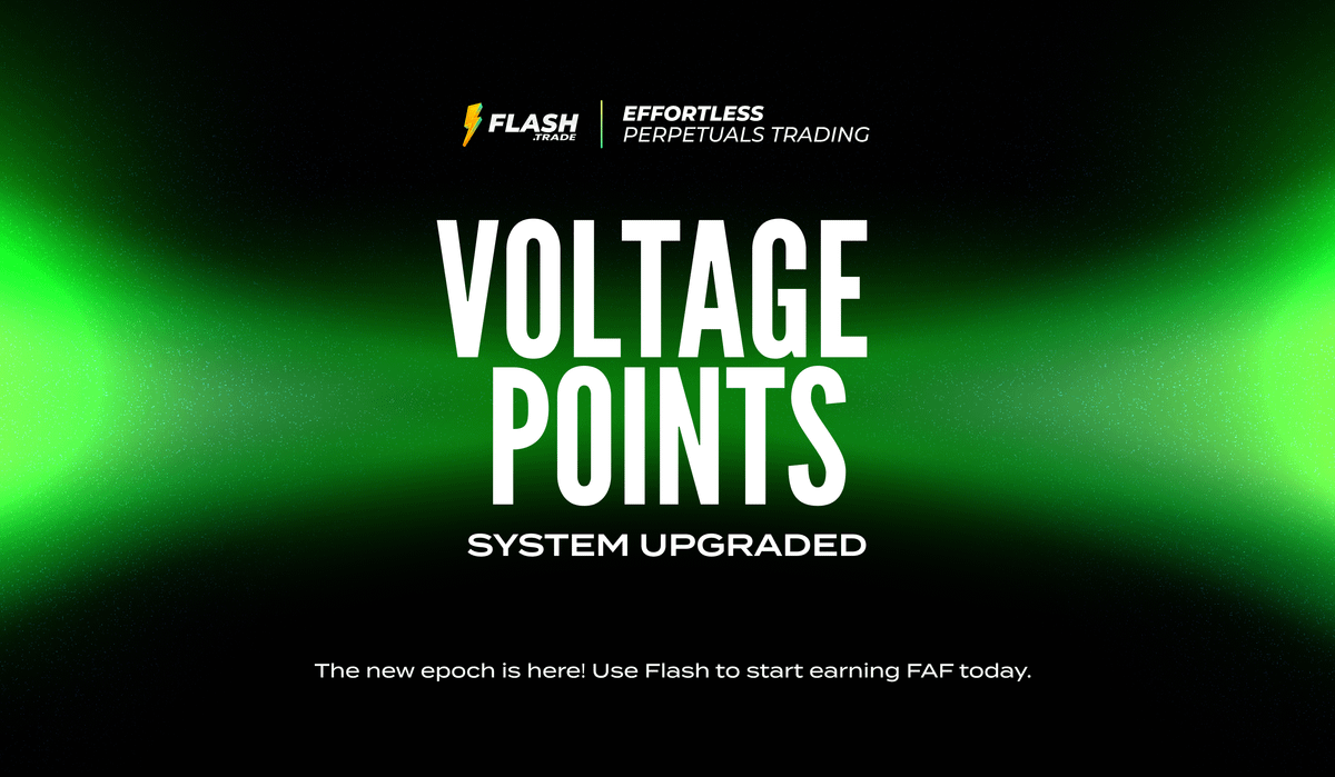 Anyone using Flash can now earn $FAF ⚡️

The FAF staking system just got an epic upgrade with new mechanics that let everyone accumulate Voltage Points.

Here is how it all works 👇