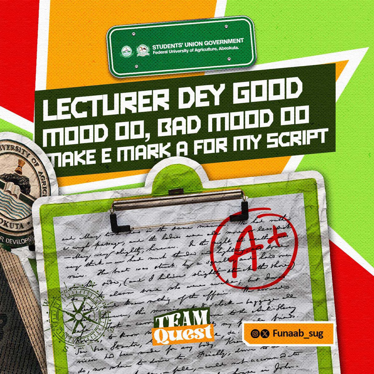 FUNAAB_SUG's tweet image. Help us this period oh Lord