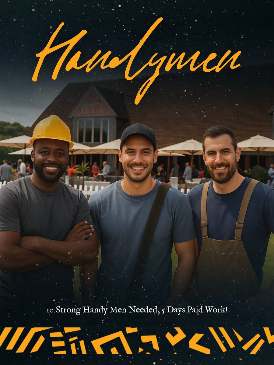 luxafriquepolo's tweet image. 💪🏽 10 STRONG HANDY MEN WANTED! 💼 5-day paid gig at Hurtwood Park Polo Club (24-28 July). Setup, breakdown &amp;amp; manual labour. Own tools required. DM or WhatsApp 07706937638 with name, experience &amp;amp; location. #PoloEvent #EventJobs #ManualLabour