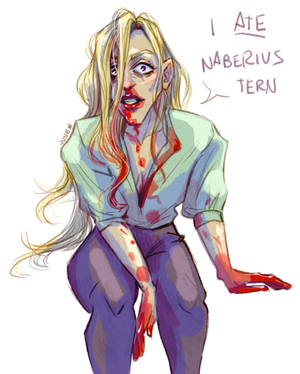 juneverknow_'s tweet image. I've been meaning to color this ianthe girl dinner sketch for ages (daily sketch 16) #TWianthe #tlt #gtn