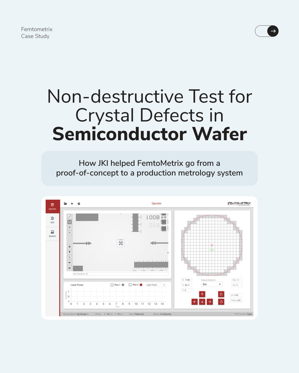 jkisoftware's tweet image. From Proof-of-Concept to Production Floor in 10 Months 🚀

When your innovation needs to perform in the world&apos;s most complex industry, experience matters.

Book a free consultation: jki.net/get-started-wi… 


#SemiconductorTesting #LabVIEW #IndustrialAutomation