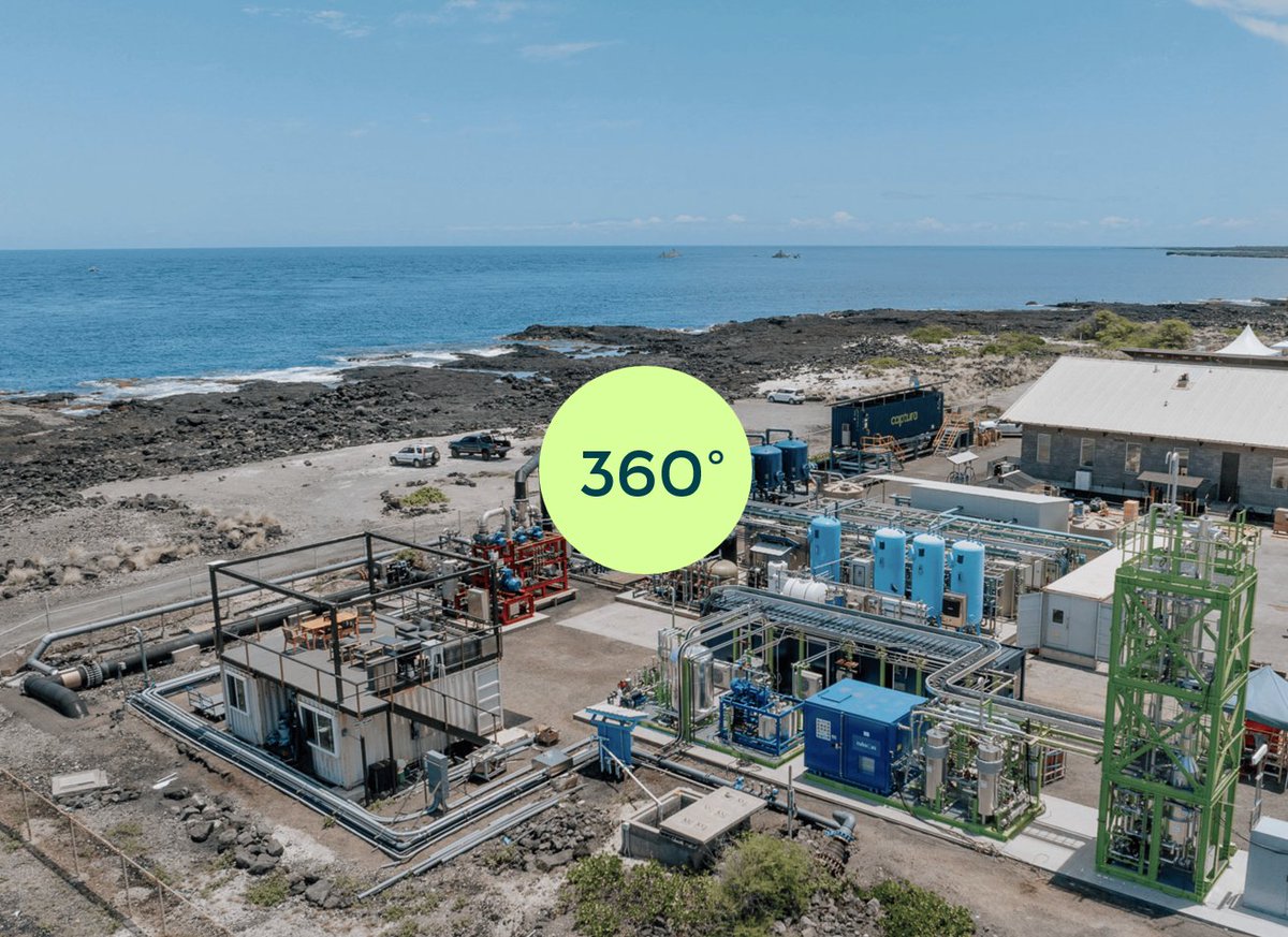 Step inside Captura’s 1000 ton-per-year #DirectOceanCapture pilot plant in Kona Hawaii on this virtual 360° tour. kuula.co/share/hHzQy/co…