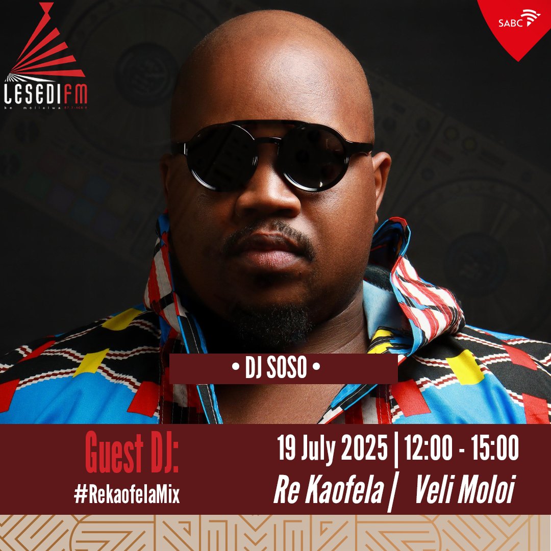 LesediFM's tweet image. #ReKaofela le Veli Moloi.

🎤Moeti wa rona Bua Mantsha ho #TseTjhesang.
🎧Re tsamaya le DJ Soso ho #ReKaoefelaMix.

#65KeMollelwa

📞: 086 000 3084
📲:  083 284 0008
🌐: lesedifm.co.za