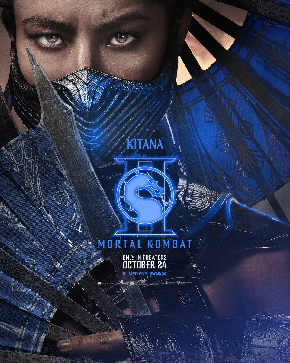 Daily_Kitana's tweet image. Kitana poster in mortal kombat 2 movie 💙