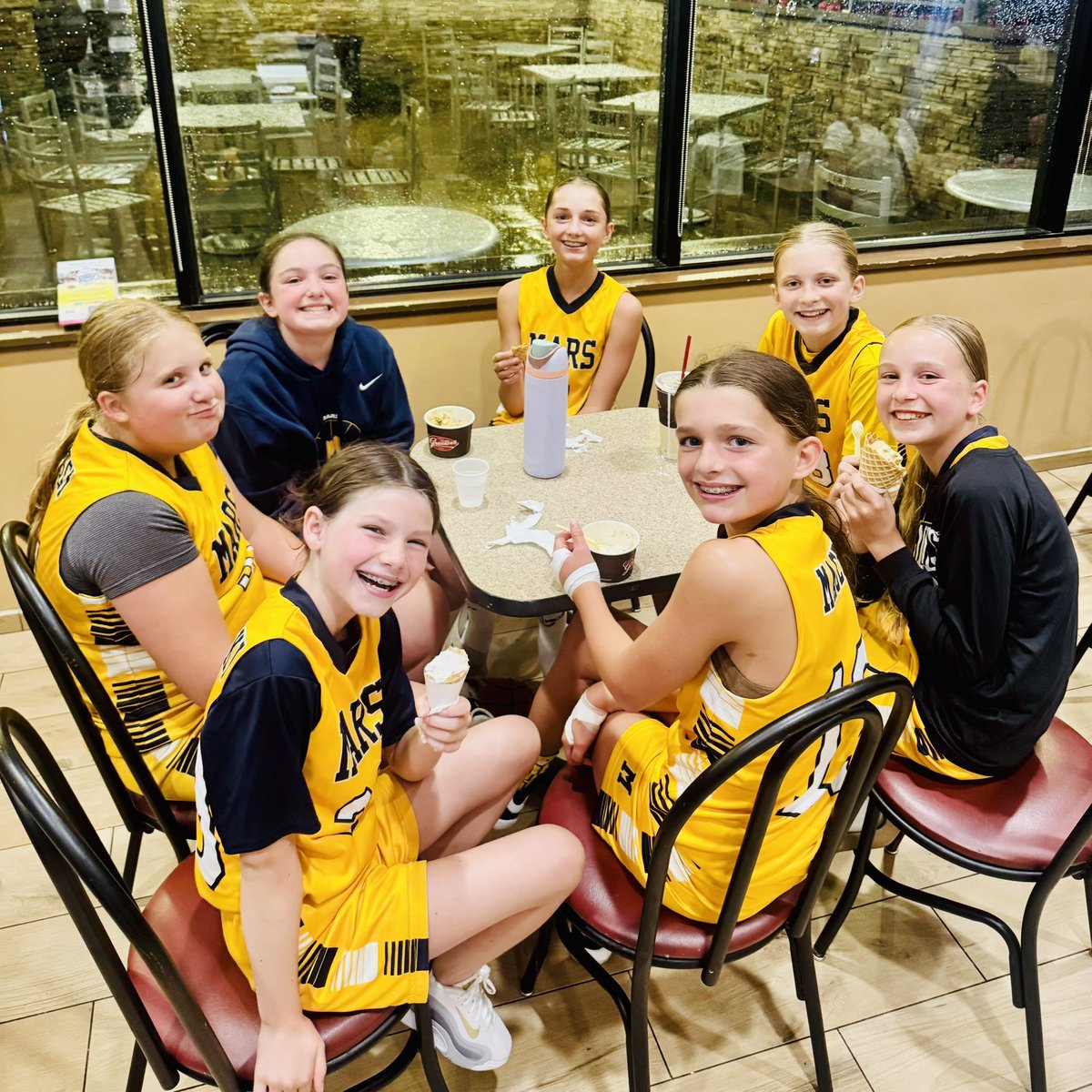 Post-game ice cream hits different 🍦

The rising 6th Blue team is building more than skills. This is what team chemistry looks like. 💛💙

#MGYBA #MarsProud #TeamBonding