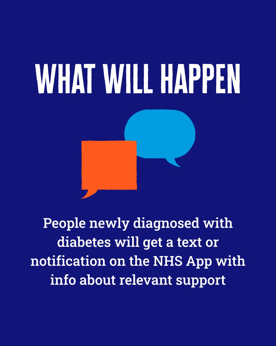 📣 The Government has just announced Diagnosis Connect – a major step forward for people newly diagnosed with diabetes and other long-term health conditions.

We've been very active in calling for this, and we're thrilled to see the Government taking it forward!