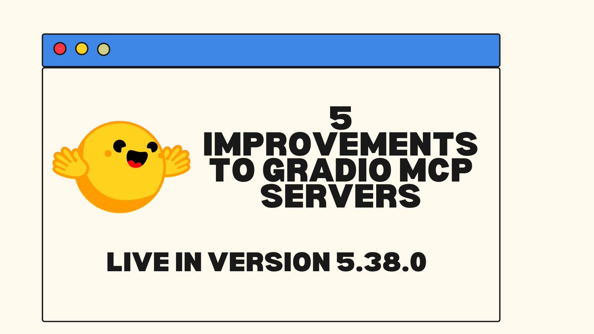 🚀 Building AI-powered apps with <a href="/Gradio/">Gradio</a> MCP servers just got a major glow-up! Here are 5 new features making dev life easier and smoother 👇