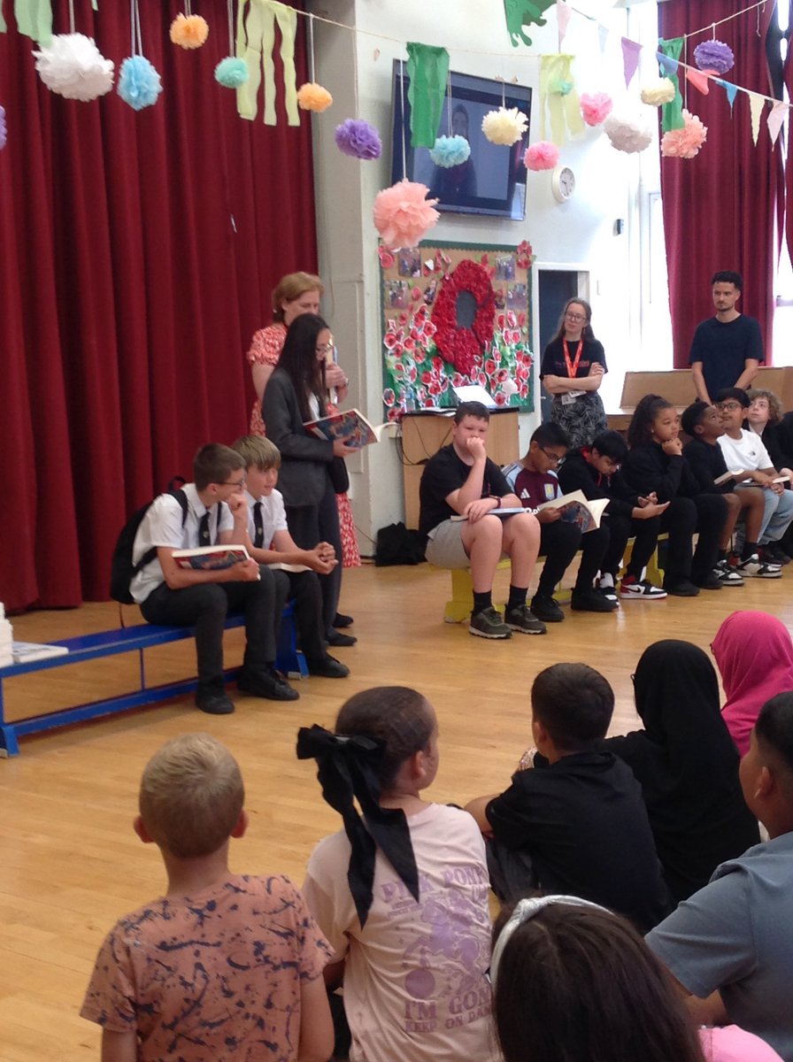 ShirestoneAcad's tweet photo. A wonderful assembly for our competition winners celebrating their work being published in the ‘I Have A Dream’ book. We are so proud of them. We were fortunate enough to be joined by some of our previous children who won, too! @TileCross @sampad_arts #futureauthors https://t.co/gT8pp0sEu7