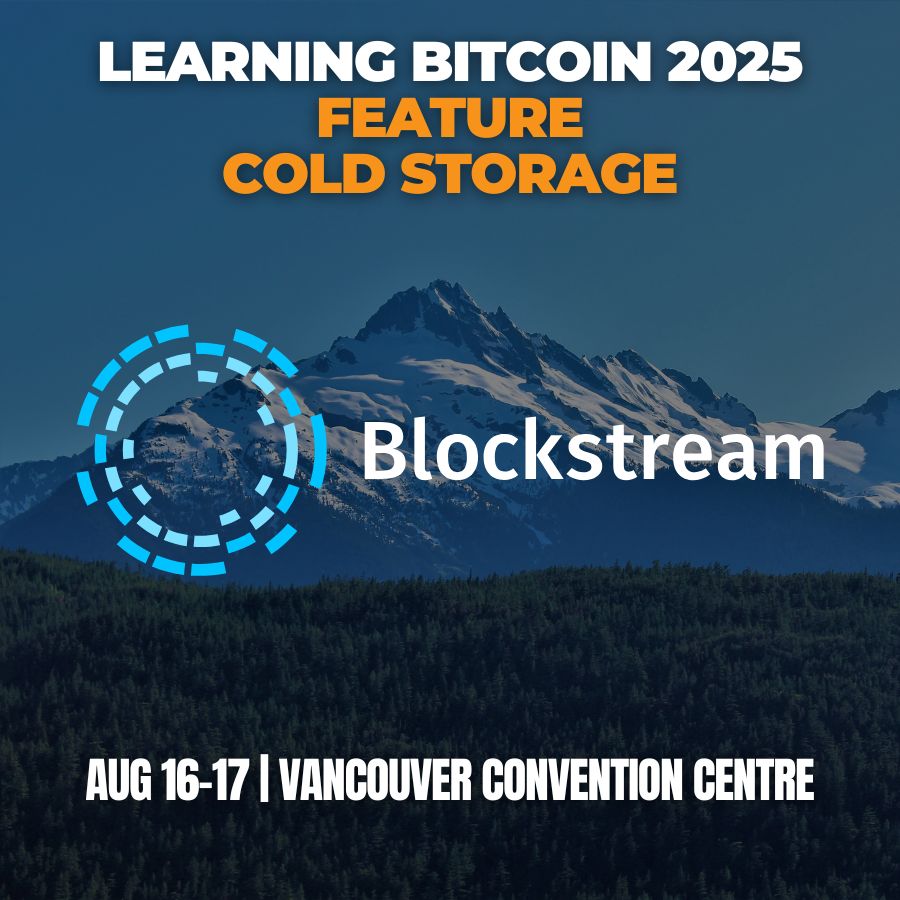 Learning Bitcoin (@learningbtc_ca) on Twitter photo 🔐 Cold Storage Meets World-Class Bitcoin Education
We’re thrilled to welcome <a href="/Blockstream/">Blockstream</a> as the Feature Cold Storage Sponsor for Learning Bitcoin 2025! 💥
Creators of the legendary <a href="/BlockstreamJade/">Blockstream Jade</a>, they’ve been at the forefront of self-custody tools that empower Bitcoiners 🔐 Cold Storage Meets World-Class Bitcoin Education
We’re thrilled to welcome <a href="/Blockstream/">Blockstream</a> as the Feature Cold Storage Sponsor for Learning Bitcoin 2025! 💥
Creators of the legendary <a href="/BlockstreamJade/">Blockstream Jade</a>, they’ve been at the forefront of self-custody tools that empower Bitcoiners