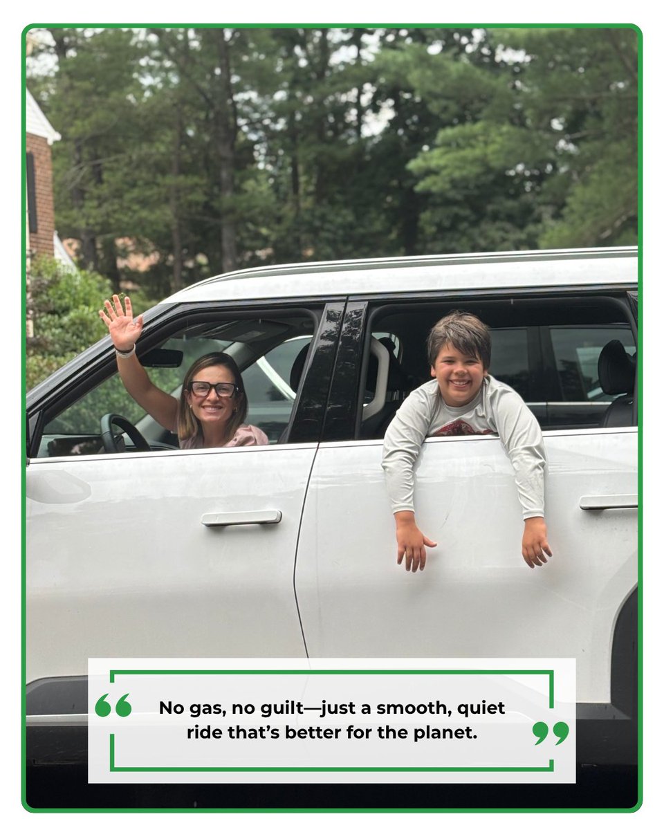 MCGreenBank's tweet image. Laura commutes in an electric vehice, cutting down on emissions while getting where she needs to go. ⚡🚗
Clean transportation choices like this are just one way our team puts sustainability into action. At the Green Bank, we practice what we preach—because #GreenStartsWithUs.