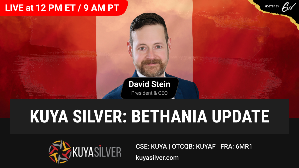 🔔 Starting in 15 mins: Live Kuya Silver Webinar!

Kuya CEO David Stein shares Q2 Bethania highlights &amp; production ramp-up progress.

📍 Live Q&amp;A to follow.

👉 Register: 6ix.com/event/kuya-sil…

#Silver #SilverMining #SilverStocks