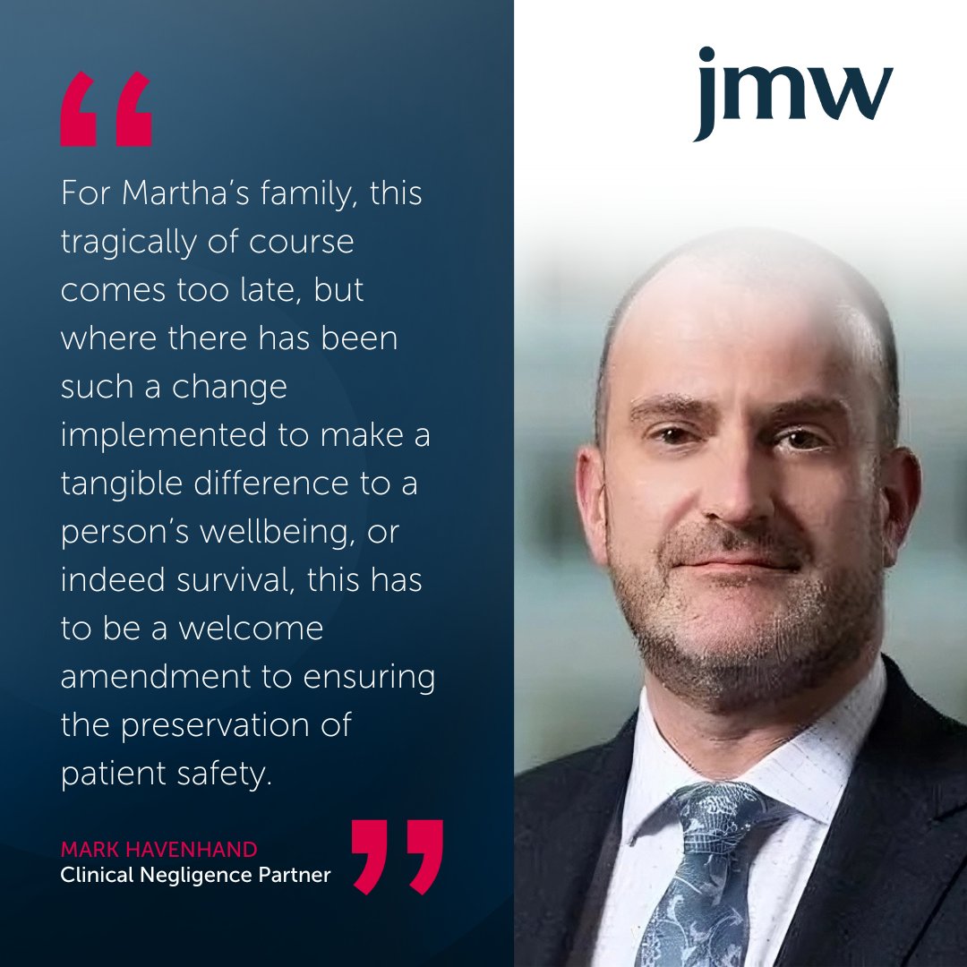 JMW Clin Neg (@clinnegspeak) on Twitter photo Marthaās Rule gives patients and families the right to request a second opinion if they believe someone is deteriorating.
JMW's <a href="/HavenhandMark/">Mark Havenhand</a> reflects on the early impact of the scheme, and how vital it is for families to have their concerns heard.
jmw.co.uk/blog/clinical-⦠Marthaās Rule gives patients and families the right to request a second opinion if they believe someone is deteriorating.
JMW's <a href="/HavenhandMark/">Mark Havenhand</a> reflects on the early impact of the scheme, and how vital it is for families to have their concerns heard.
jmw.co.uk/blog/clinical-ā¦