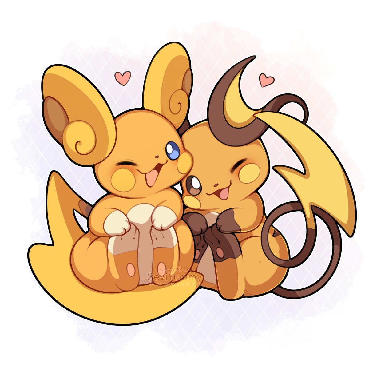 SeviYummy's tweet image. The cutest pair of Raichu ⚡️
